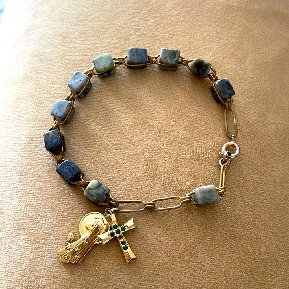 Religious bracelet told it came from Jerusalem by Sal the owner of the shop